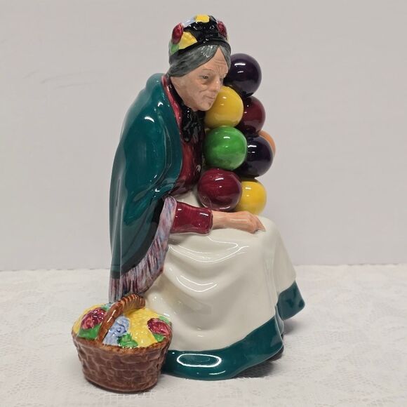 Vintage Royal Doulton Figurine: the Old Balloon Seller  Royal Doulton Figurine The Old Balloon Seller HN1315 Hand Painted Vintage